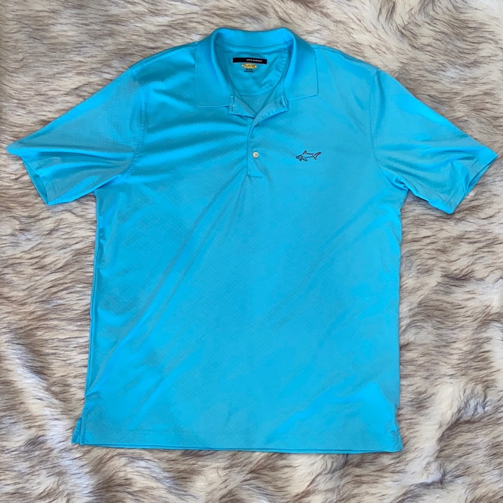 Blue Greg Norman Polo/Golf Shirt